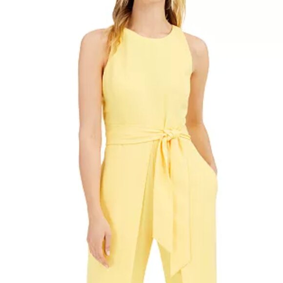 INC International Concepts Pants - INC International Concepts Daffodil Jumpsuit Tie Waist size 4 women’s
